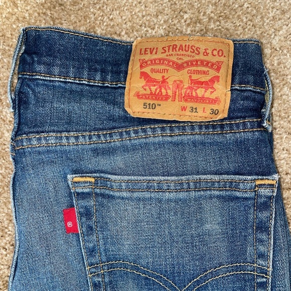 LEVI Men’s 510 Skinny Fit Jeans - 31 x 30 - Picture 2 of 6